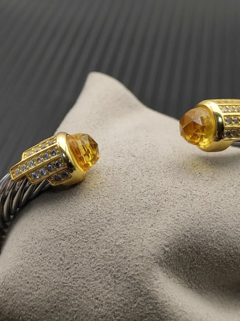 😗David Yurman😗 7mm Yellow Diamond bracelet
